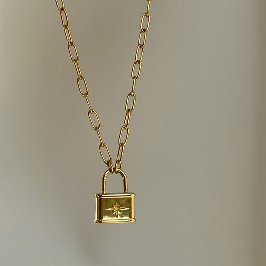 Star Lock Necklace