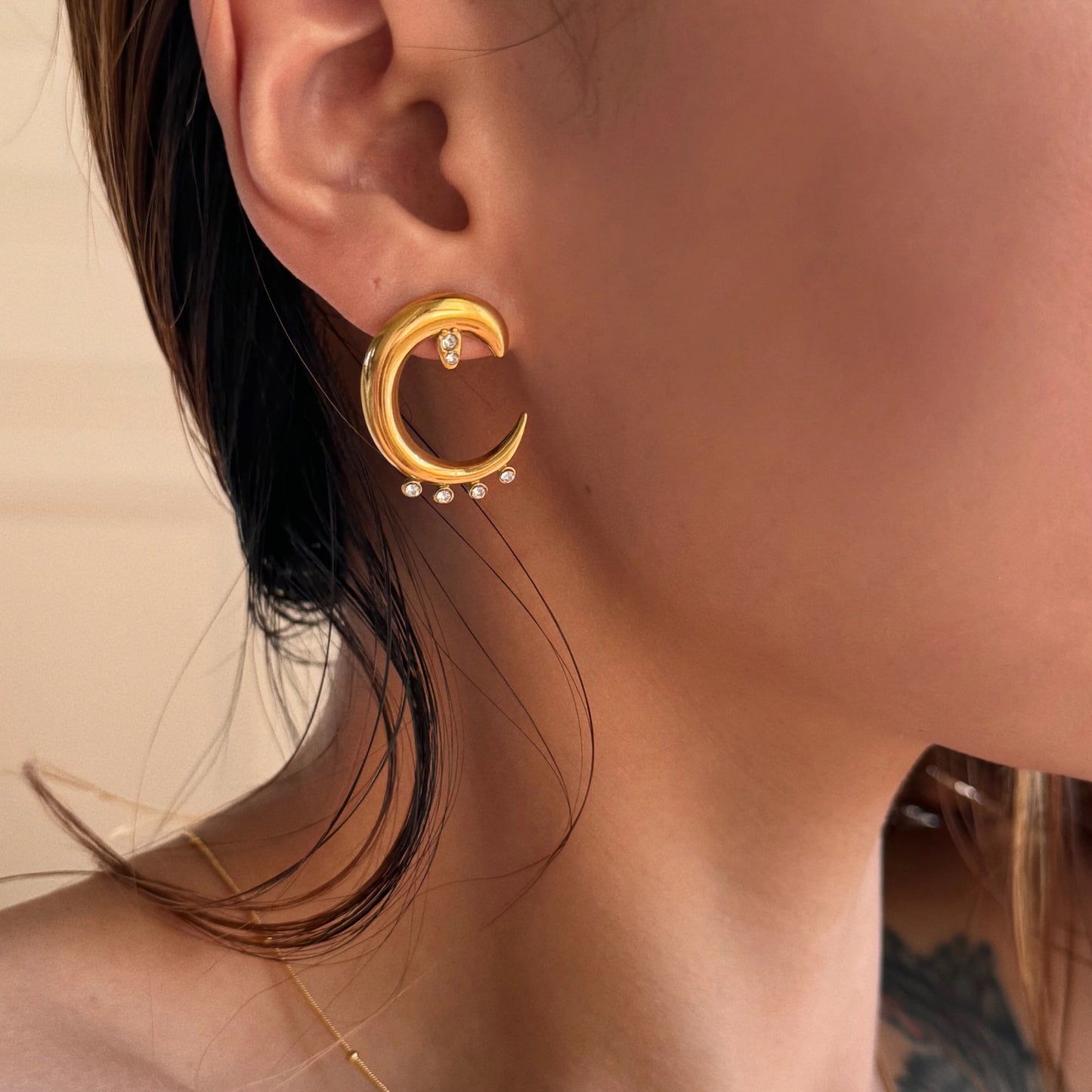 Moon C Earring